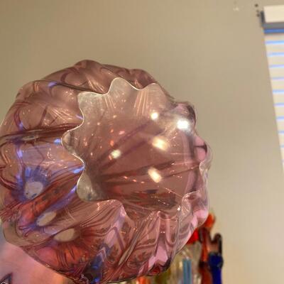 Vintage stretched glass vase