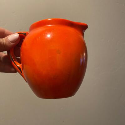 Vintage Czech creamer jar