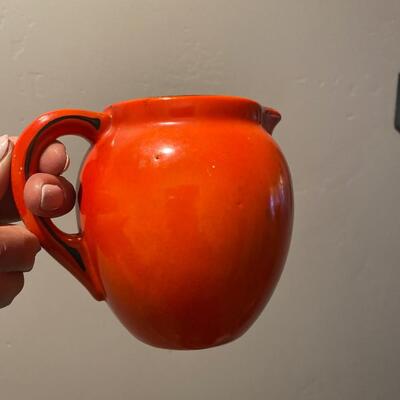 Vintage Czech creamer jar