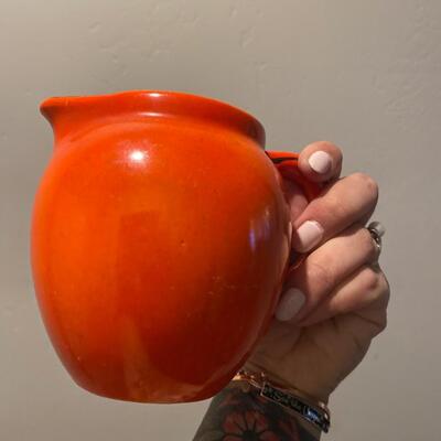 Vintage Czech creamer jar