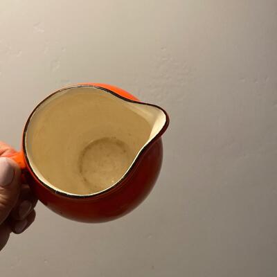 Vintage Czech creamer jar