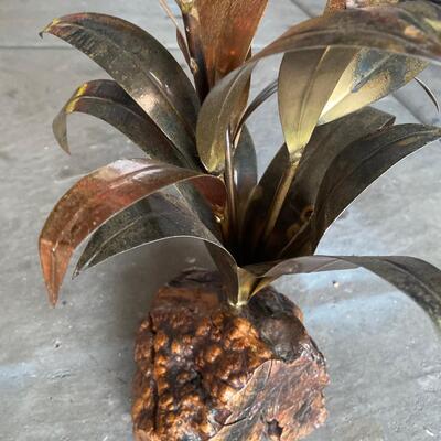 Vintage brutalist metal/copper plant