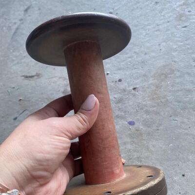 Vintage large wooden spool