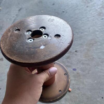Vintage large wooden spool