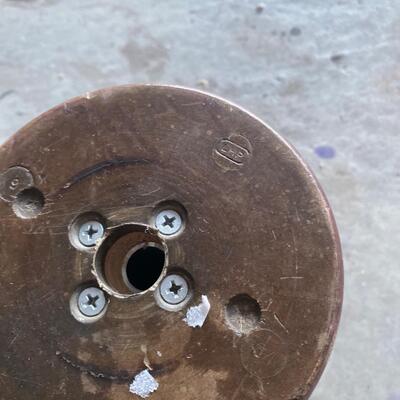 Vintage large wooden spool