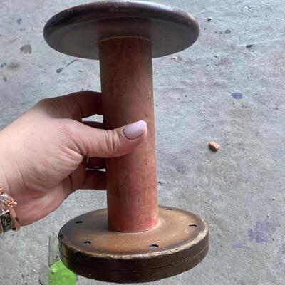 Vintage large wooden spool
