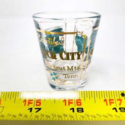 â€œBEAUTIFUL ROCK CITY, LOOKOUT MTN, TENNâ€ SHOT GLASS