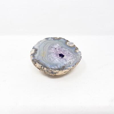 AGATE? PURPLE GEODE SPLIT ROCK