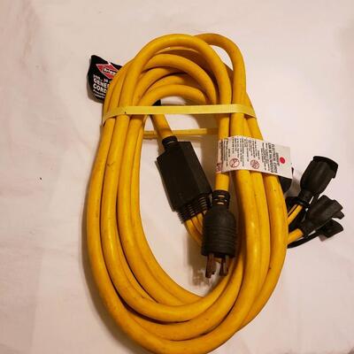 25ft. 30 amp Briggs & Stratton Generator Adapter cord set, NEW