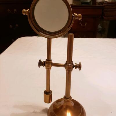 Vintage Magnifying glass on brass stand