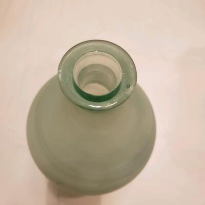 Frosted glass vase