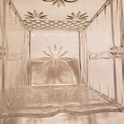 Large Crystal covered jar