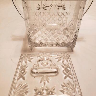 Large Crystal covered jar
