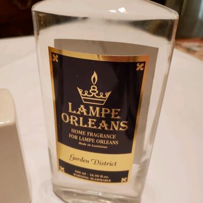 Lampe Berger home fragrance burner with 2 bottles of Lampe Orleans fuel,