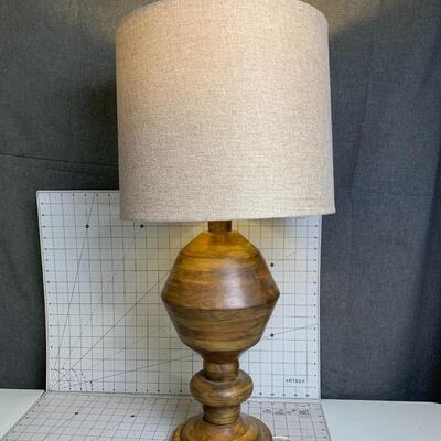 #9 Stunning Wood Base Lamp