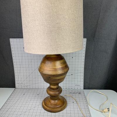 #9 Stunning Wood Base Lamp
