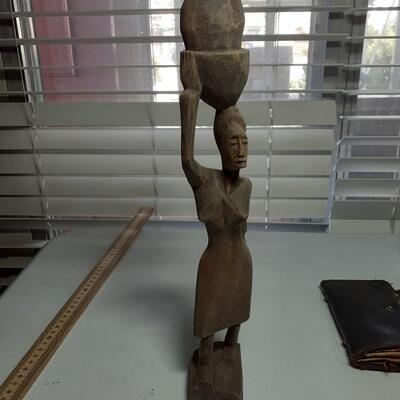 Vintage Hand carved African Woman