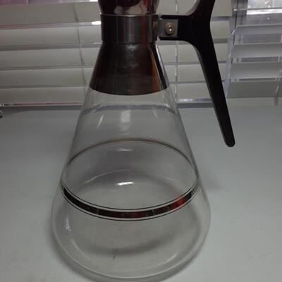 10in tall glass coffee server pot