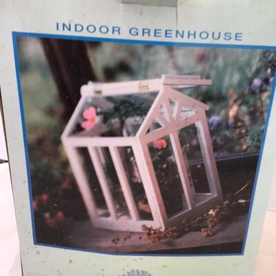 1005 Indoor Greenhouse by GardenPlace, Hand-Painted Birdhouse