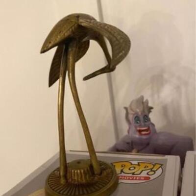 Vintage Brass crane figurine