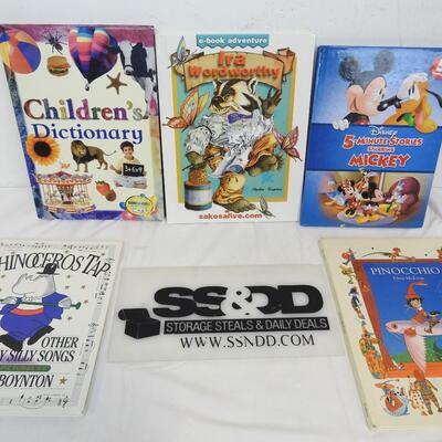 5 Children's Books: "Rhinoceros Tap" - "Pinocchio"