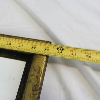 Antique Mirror and Frame With Inscription on the Back. 23"x 24"