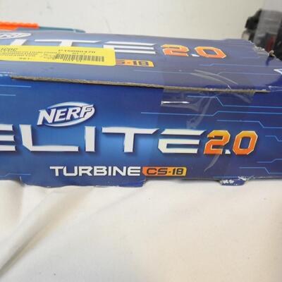 NERF Elite 2.0 Turbine CS-18, Used Only 9 Bullets Included.
