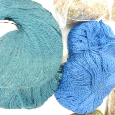 16 Skeins of Yarn:  Various Type, Weight and Color (See Pictures)`