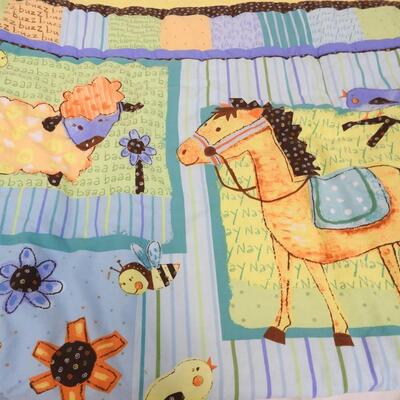 10 pc Baby Lot: Crib Sheets and Matching Blanket, Crochet Blanket, 2 Sleepers