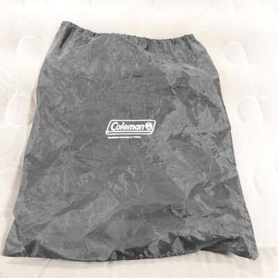 Coleman Queen Double High Air Mattress, Grey w/Black Bag