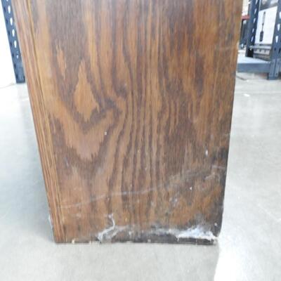 Wood Bookshelf with 2 Shelves, Pins for Shelves are Loose, 36" x 10" x 36"