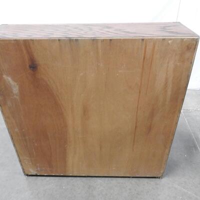 Wood Bookshelf with 2 Shelves, Pins for Shelves are Loose, 36" x 10" x 36"