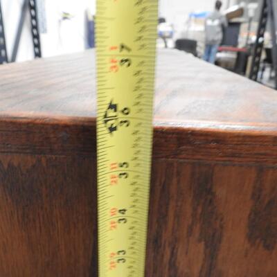 Wood Bookshelf with 2 Shelves, Pins for Shelves are Loose, 36" x 10" x 36"