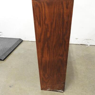 Wood Bookshelf with 2 Shelves, Pins for Shelves are Loose, 36" x 10" x 36"
