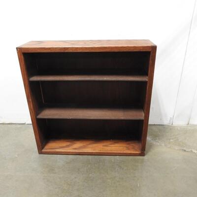 Wood Bookshelf with 2 Shelves, Pins for Shelves are Loose, 36" x 10" x 36"