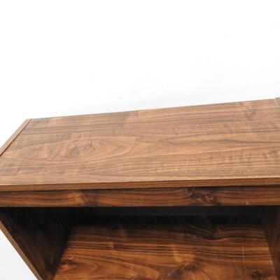 2 Matching Bookshelves, Brown Wood with 4 Shelves, 24" x 12" x 59"