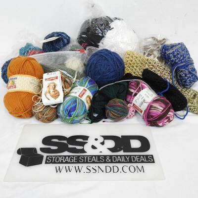 Yarn: Astra, Premier, Lusso, Various Colors/Lengths, Couple Projects In Process