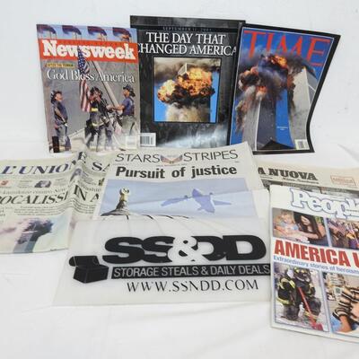 9/11/2001 : Magazines/Newspapers, 2 Newspapers From Italy