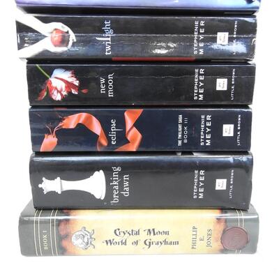 6 Fantasy Fiction Books: (4) Stephanie Meyer, Crystal Moon, Leven Thumps