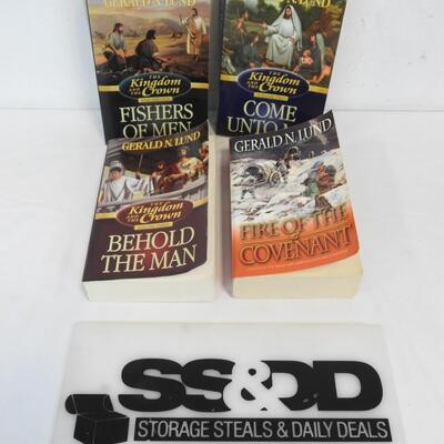 4 Books by Gerald N. Lund: Kingdom & The Crown 1-3, Fire of the Covenant