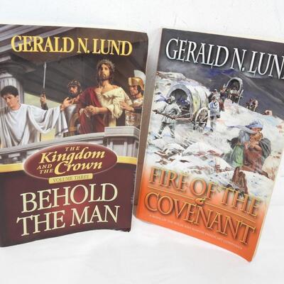 4 Books by Gerald N. Lund: Kingdom & The Crown 1-3, Fire of the Covenant