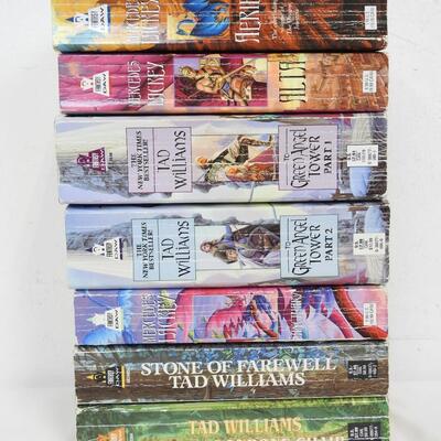 Qty 7 Fantasy Fiction Books by Tad Williams & Mercedes Lackey