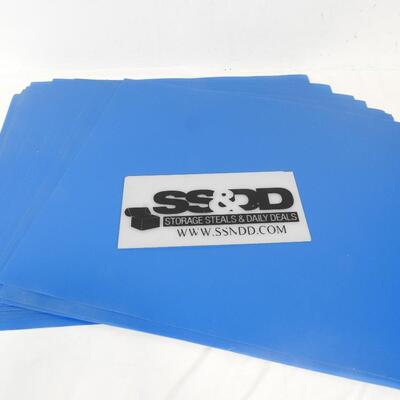 24 Blue Plastic Sheeting for Light Fixture Displays. Crafting? 20.5" x 24.75"
