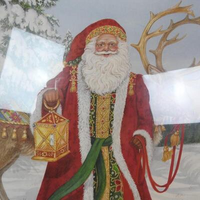 Nadine Harper "Old World Santa" Art Print - Pre-owned