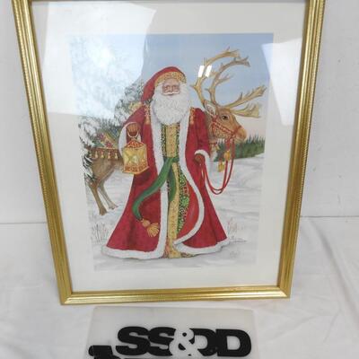 Nadine Harper "Old World Santa" Art Print - Pre-owned