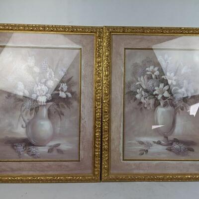 White Bounty I and White Bounty II by Vivian Flasch, Framed Prints