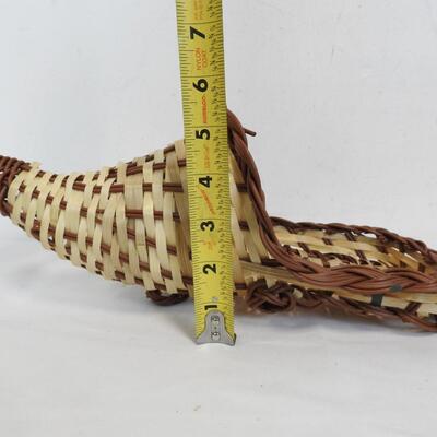 6 Cornucopia Shaped Baskets, Thanksgiving Fall Table Decor