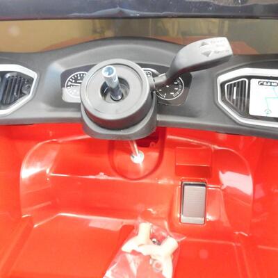 6V Red Chevy Pickup Truck Powered Ride-On Toy. No Seat Back/Steering Wheel