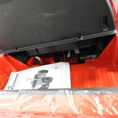 6V Red Chevy Pickup Truck Powered Ride-On Toy. No Seat Back/Steering Wheel