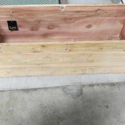 Lane Hope Chest with NO LID. Sanded/Painted/Damaged on sides. 46" x 17" x 15"
